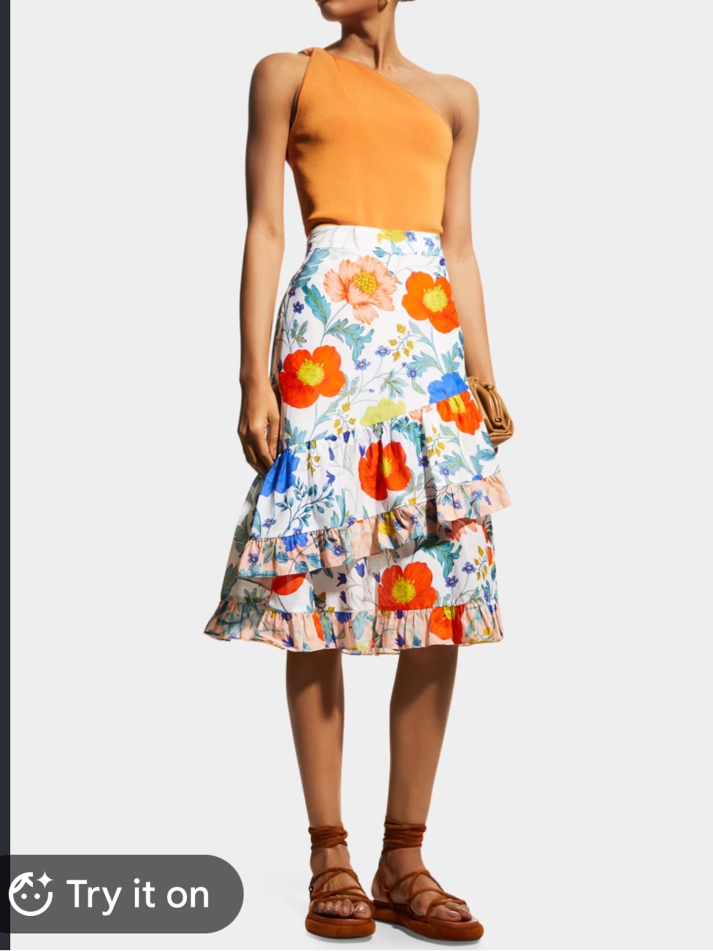 Kobi Halperin Cassie Ada Silk Cotton Floral 2 Piece Skirt Set Boho M L NWOT - Picture 3 of 16